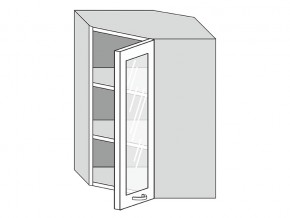 19.60.3у Шкаф настенный (h=913) угловой на 600мм со стекл. дверцей в Сургуте - surgut.magazin-mebel74.ru | фото