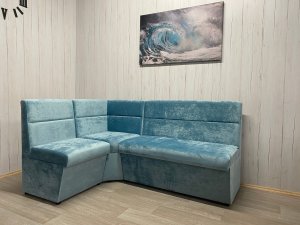 Кухонный уголок Уют высокий сектор, велюр Candy 17 в Сургуте - surgut.magazin-mebel74.ru | фото