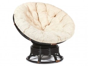 Кресло-качалка Papasan w 23/01 B с подушкой Antique brown, ткань Старт в Сургуте - surgut.magazin-mebel74.ru | фото