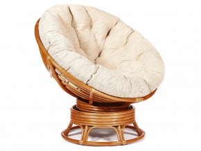 Кресло-качалка Papasan w 23/01 B с подушкой Cognac, ткань Старт в Сургуте - surgut.magazin-mebel74.ru | фото