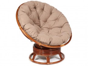 Кресло-качалка Papasan w 23/01 B с подушкой Pecan, экошерсть Коричневый в Сургуте - surgut.magazin-mebel74.ru | фото