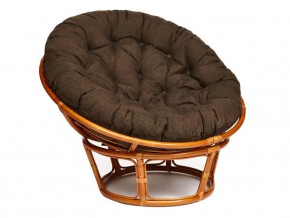 Кресло Papasan 23/01 W с подушкой Cognac, ткань Коричневый в Сургуте - surgut.magazin-mebel74.ru | фото