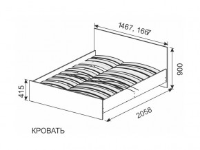 Кровать 1600х2000 ортопедическое основание в Сургуте - surgut.magazin-mebel74.ru | фото