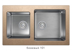 Мойка комбинированная Tolero twist TTS-840 Бежевый 101 в Сургуте - surgut.magazin-mebel74.ru | фото