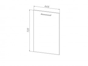 П 45 Комплект для посудомоечной машины 450 мм (цоколь + фасад) ЛДСП в Сургуте - surgut.magazin-mebel74.ru | фото