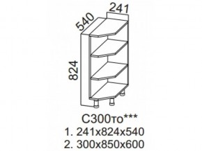 С300то Стол-рабочий 300 (торцевой открытый) в Сургуте - surgut.magazin-mebel74.ru | фото