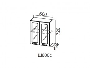 Ш600с/720 Шкаф навесной 600/720 (со стеклом) в Сургуте - surgut.magazin-mebel74.ru | фото